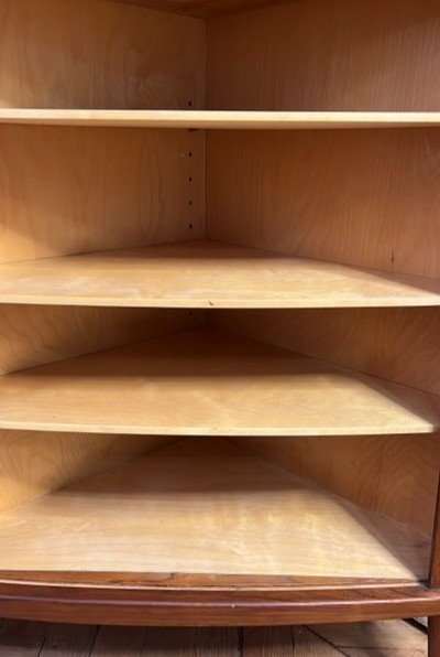Meuble d'angle Scandinave Portes Rideaux  Désigner Arne Hovmand-Olsen  Éditeur Skovmand & Andersen 