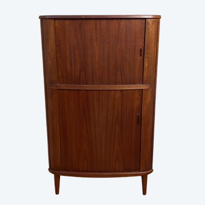 Meuble d'angle Scandinave Portes Rideaux  Désigner Arne Hovmand-Olsen  Éditeur Skovmand & Andersen 