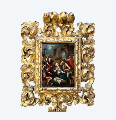 Nativité - Fin XVIe Siècle - Att. à Federico Zuccari Et Son Atelier
