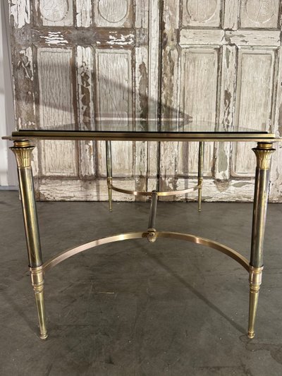 Table basse néoclassique en bronze 20e siècle 