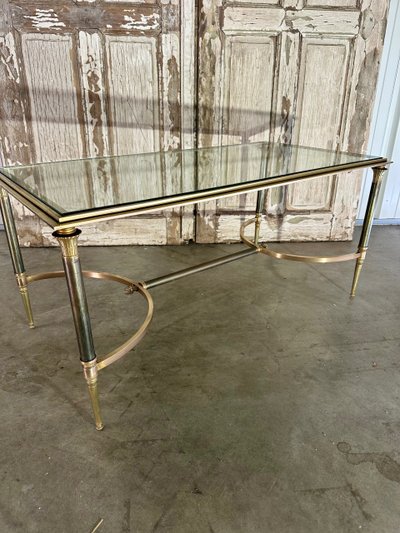 Table basse néoclassique en bronze 20e siècle 