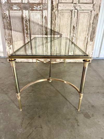 Table basse néoclassique en bronze 20e siècle 
