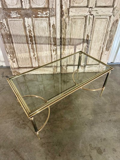 Table basse néoclassique en bronze 20e siècle 