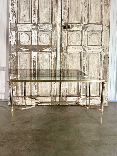 Table basse néoclassique en bronze 20e siècle 
