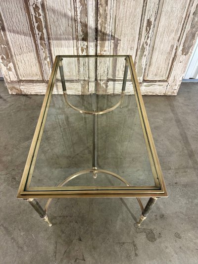 Table basse néoclassique en bronze 20e siècle 