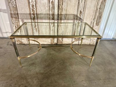 Table basse néoclassique en bronze 20e siècle 
