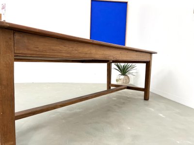 Large antique walnut farmhouse table