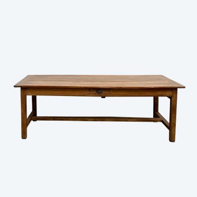 Large antique walnut farmhouse table