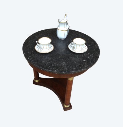 Table basse ronde de style Empire