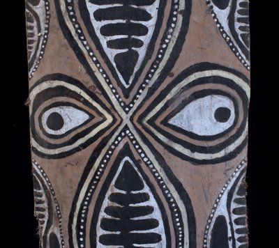 Bemalte Rinde, Ozeanische Kunst, Erste Kunst, Stammeskunst, Gemälde, Ozeanien, Pangal, 94 cm