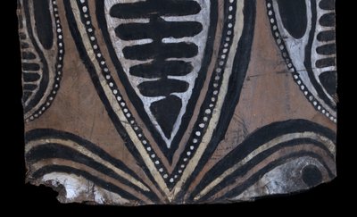 Bemalte Rinde, Ozeanische Kunst, Erste Kunst, Stammeskunst, Gemälde, Ozeanien, Pangal, 94 cm