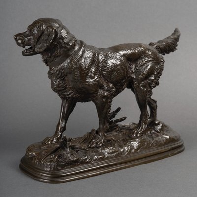 Spaniel Dog On The Lookout , Paul - Edouard Delabrierre (1829-1912)