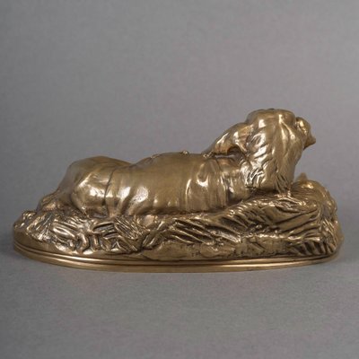 Scultura - Cane da soma, Emmanuel Frémiet (1824-1910) - Bronzo