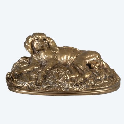 Scultura - Cane da soma, Emmanuel Frémiet (1824-1910) - Bronzo