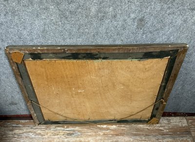 Dipinto di scuola francese, inizio XX secolo, olio su tavola, firmato