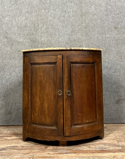 encoignure de boiserie en bois massif époque Louis XIV 