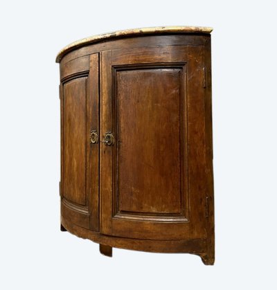 encoignure de boiserie en bois massif époque Louis XIV 