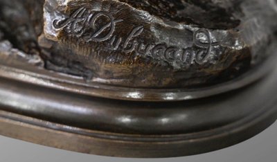 Scultura - La Pernice, Alfred Dubucand (1828 - 1894) - Bronzo