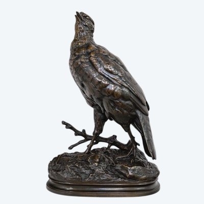 Scultura - La Pernice, Alfred Dubucand (1828 - 1894) - Bronzo