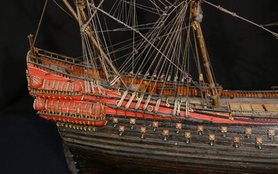 Maquette de navire ancien, début XXème 