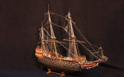 Maquette de navire ancien, début XXème 