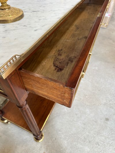 Console Louis XVI en acajou 18e siècle 