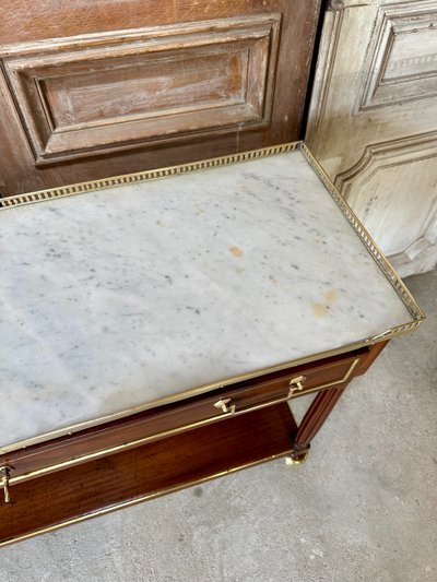 Console Louis XVI en acajou 18e siècle 