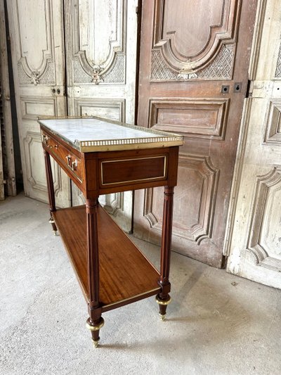 Console Louis XVI en acajou 18e siècle 