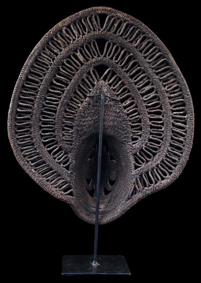 Yam-Maske, Stammeskunst, Ozeanische Kunst, Korbflechterei, Papua-Neuguinea, Korbflechterei, 40 cm