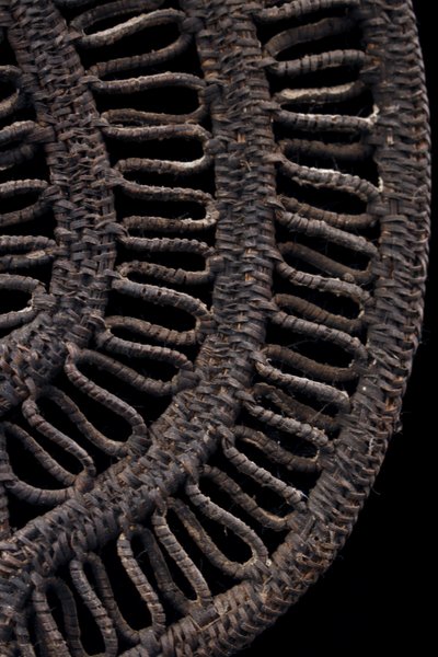 Yam-Maske, Stammeskunst, Ozeanische Kunst, Korbflechterei, Papua-Neuguinea, Korbflechterei, 40 cm