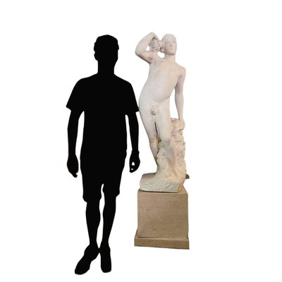 André Deluol, Uomo in piedi, scultura in pietra, XX secolo
