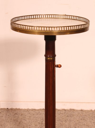 Tripod Table In Mahogany With Mechanism - 19th Century