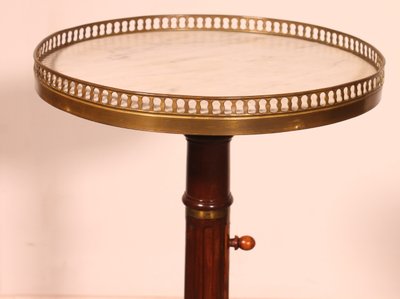 Tripod Table In Mahogany With Mechanism - 19th Century