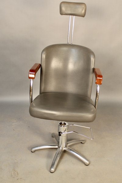 Vintage barber chair from the mid-20th century