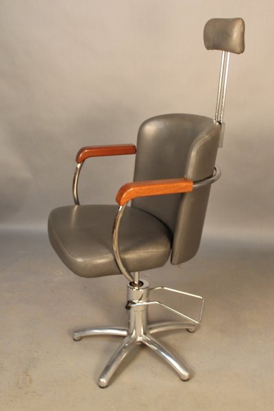 Vintage barber chair from the mid-20th century