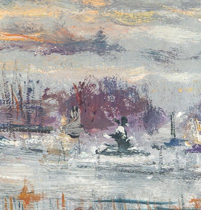 Serge Belloni (1925-2005) - La Place de la Concorde Oil on Canvas, circa 1973