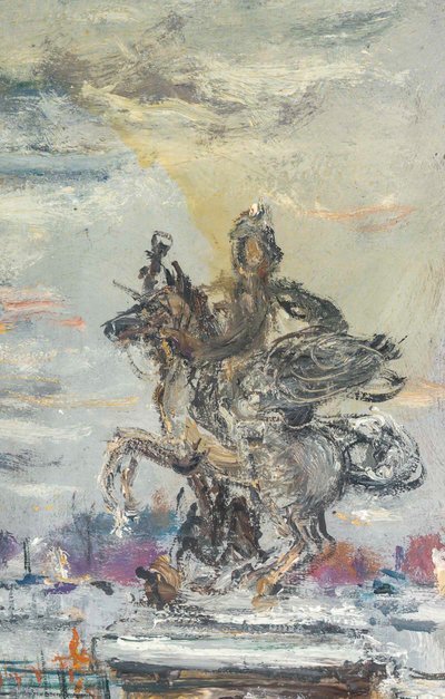 Serge Belloni (1925-2005) - La Place de la Concorde Oil on Canvas, circa 1973
