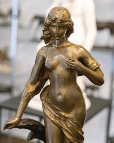 Scultura - La dea Anfitrite, Édouard Drouot (1859-1945) - Bronzo