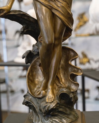 Scultura - La dea Anfitrite, Édouard Drouot (1859-1945) - Bronzo