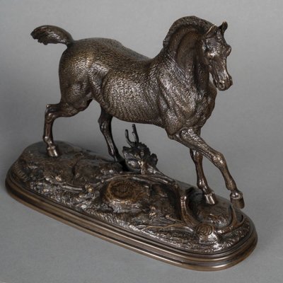Scultura - Stallone, Paul - Édouard Delabrièrre (1829-1912) - Bronzo