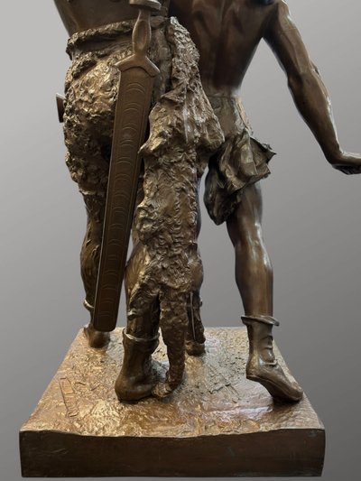 Scultura - Pro Patria, Émile - Louis Laporte (1858-1907) - Bronzo
