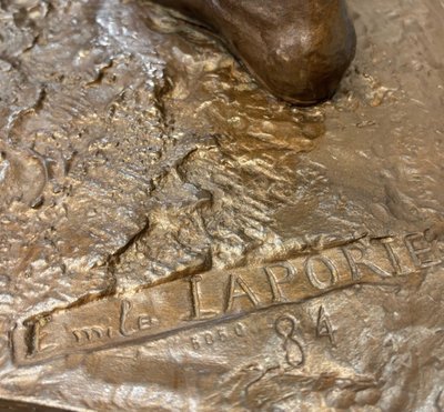 Scultura - Pro Patria, Émile - Louis Laporte (1858-1907) - Bronzo