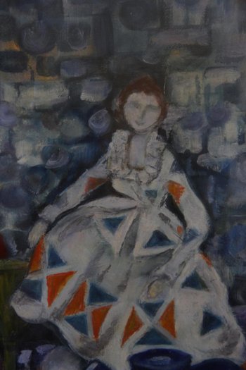 A Cubist Style Oil On Canvas Signed Rohr, 20th Century