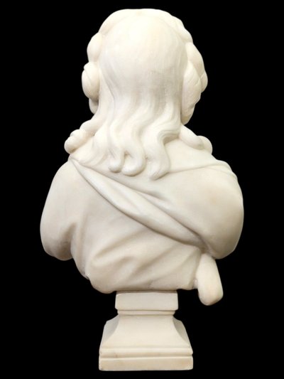 Scultura - Busto "Madame De Pompadour", Guglielmo Pugi (1850-1915) - Marmo