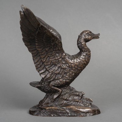 Sculpture - The Flight Of The Duck , Irénée Félix René Rochard (1906-1984)