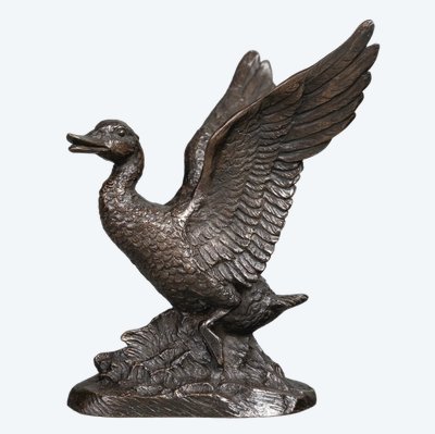 Sculpture - The Flight Of The Duck , Irénée Félix René Rochard (1906-1984)