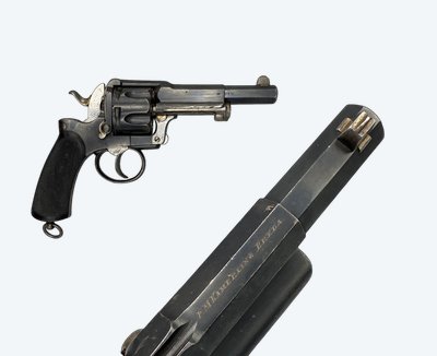 RIVOLTELLA FAGNUS MAQUAIRE, modello 1875 Belgio - XIX secolo