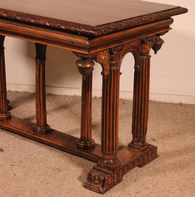 table d'époque renaissance en noyer- 16° siècle