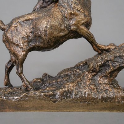 Scultura - "Capra delle Indie", Pierre - Jules Mêne (1810-1879) - Bronzo