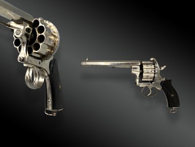 10-shot revolver, Lefaucheux system, Belgium, circa 1865